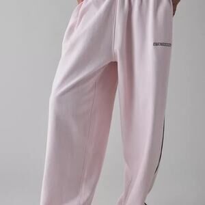 Iets Frans Wide Leg Jogger Sweatpants Pink Sz XS
